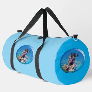 Drückerfisch am Korallenriff - Fotodesign    Duffle Bag
