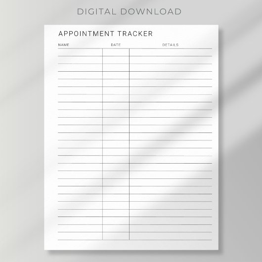 druckfähiger, einfacher, moderner Terminzeichner Poster