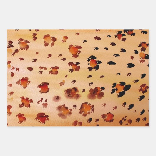 Druckfarbe Geschenkpapier Set (Vorderseite)