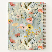 Druckfarben-Muster Monogram-Journal Notizblock (Rückseite)