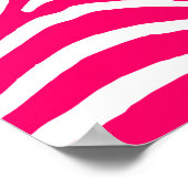 Druckfarben und Weißzebra Poster (Ecke)