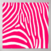 Druckfarben und Weißzebra Poster (Vorne)
