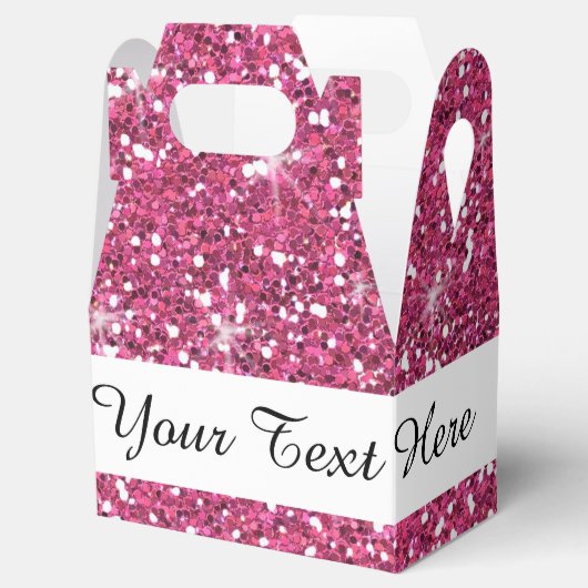 Druckfarbener Glitzer Geschenkschachtel (Geöffnet)