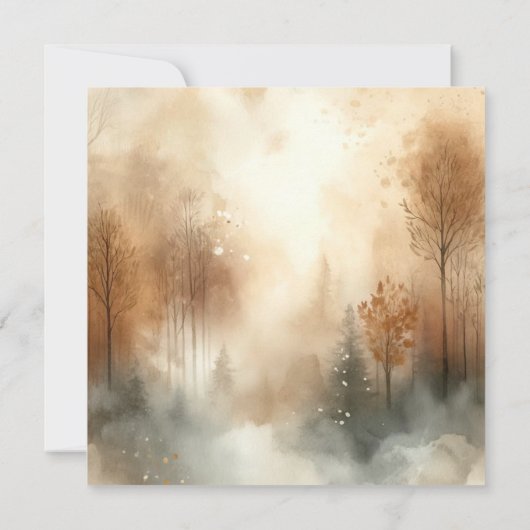 Druckfarbenwald-Scrapbook Einladung (Rückseite)