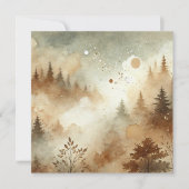 Druckfarbenwald-Scrapbook Einladung (Vorderseite)