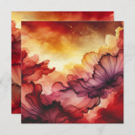 Druckfarbiges Untergrund Sonnenuntergang Alkoholtu Einladung