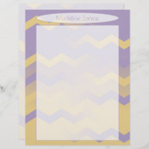 Druckformatlavender und Zickzack Stationery