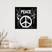 DRUCKFRIEDENSZEICHEN POSTER (Küche)