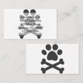 Druckgekreuzte Knochen einfügen - Farbe des Hinter Visitenkarte (Vorne/Hinten)