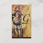 DRUCKGEOREN UND DRAGON-Monogramm Visitenkarte (Rückseite)