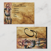 DRUCKGEOREN UND DRAGON-Monogramm Visitenkarte (Vorne/Hinten)