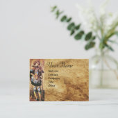 DRUCKGEOREN UND DRAGON-Monogramm Visitenkarte (Stehend Vorderseite)