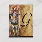 DRUCKGEOREN UND DRAGON-Monogramm Visitenkarte (Rückseite)