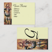 DRUCKGEOREN UND DRAGON-Monogramm Visitenkarte (Vorne/Hinten)