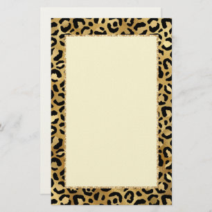 Druckgeschirr aus Wild & Exotic Leopard Briefpapier