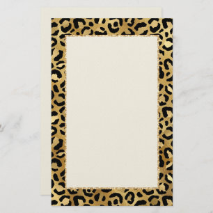 Druckgeschirr aus Wild & Exotic Leopard Briefpapier