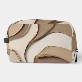 Druckgeschraubtasche in stylischer Grafik Waschbeutel