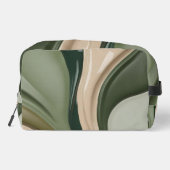 Druckgeschraubtasche in stylischer Grafik Waschbeutel (Rückseite)