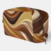 Druckgeschraubtasche in stylischer Grafik Waschbeutel (Rechte Ecke)