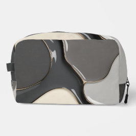 Druckgeschraubtasche in stylischer Grafik Waschbeutel