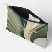 Druckgeschraubtasche in stylischer Grafik Zubehörtasche (Offen)