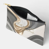 Druckgeschraubtasche in stylischer Grafik Zubehörtasche (Offen)