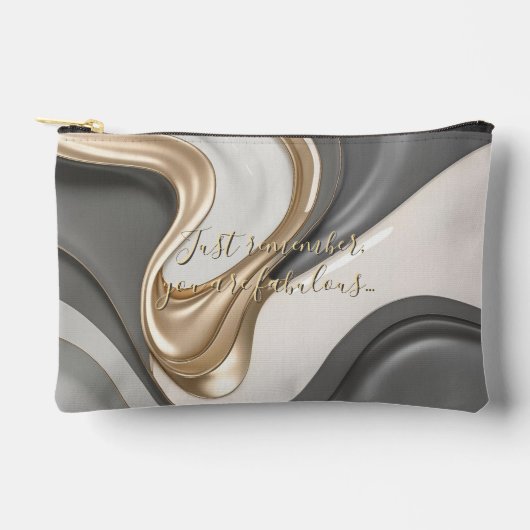 Druckgeschraubtasche in stylischer Grafik Zubehörtasche (Vorderseite)