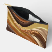 Druckgeschraubtasche in stylischer Grafik Zubehörtasche (Offen)