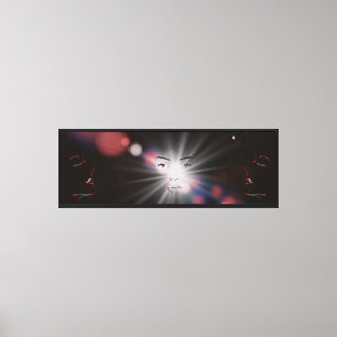 Druckgestänge aus gestuften Canvas Leinwanddruck