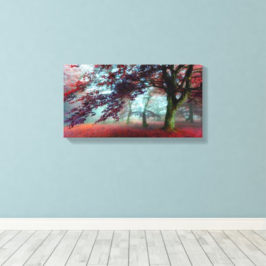 Druckgestufte Canvas - Blush Fall Leinwanddruck (Insitu (Holzboden))