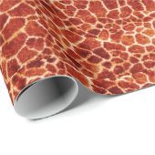 DRUCKGIRAFFE, LEOPARD FUR RIBBON GESCHENKPAPIER (Rolleneckpunkt)