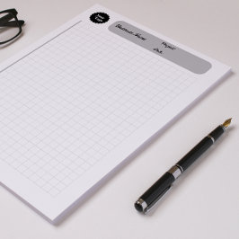 Druckgraphik Graph Sheets Notizblock