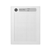 Druckgraphik Graph Sheets Notizblock (Rotiert)