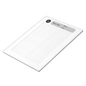 Druckgraphik Graph Sheets Notizblock (angewinkelt)