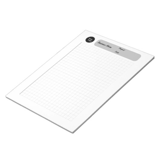 Druckgraphik Graph Sheets Notizblock (angewinkelt)