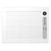 Druckgraphik Graph Sheets Notizblock (Vorderseite)