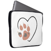 Druckherz aufsetzen - Niedliches Lieblingsdesign Laptopschutzhülle (Vorne Rechts)