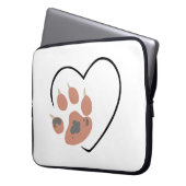 Druckherz aufsetzen - Niedliches Lieblingsdesign Laptopschutzhülle (Vorderseite Links)