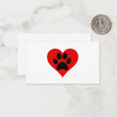 DRUCKHERZ MITTEILUNGSKARTE (Vorderseite/Rückseite Beispiel)