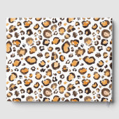 Druckhochzeit mit Wasserfarbe Leopard Gästebuch (Rückseite)