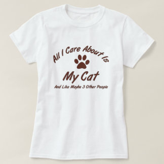 Druckkatze einfügen Alles, was mir wichtig ist T-Shirt