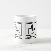 Druckknopf, empfangen Speck Kaffeetasse (Mittel)