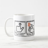 Druckknopf, empfangen Speck Kaffeetasse (Links)
