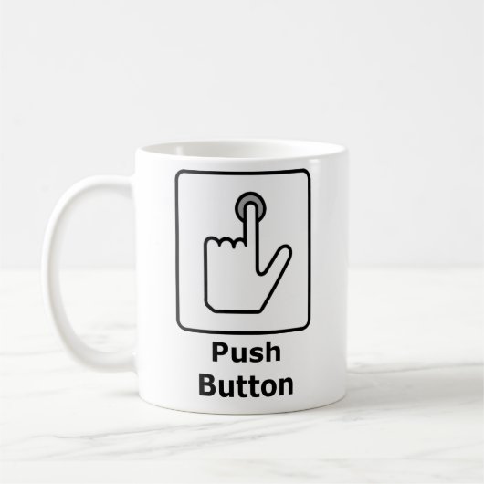 Druckknopf/empfangen Speck Kaffeetasse (Links)