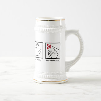 Druckknopf, empfangen Speck - Speck-Zufuhr Bierglas