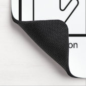 Druckknopf, empfangen Speck - Speck-Zufuhr Mousepad (Ecke)