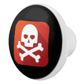 Druckknopf für die Giftwarnung - SRF Keramikknauf (Rechts)