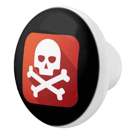 Druckknopf für die Giftwarnung - SRF Keramikknauf (Rechts)