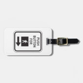 Druckknopf für Fußgängerüberquerung Gepäckanhänger (Vorderseite horizontal)