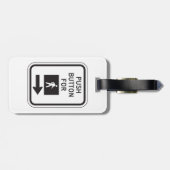 Druckknopf für Fußgängerüberquerung Gepäckanhänger (Rückseite horizontal)